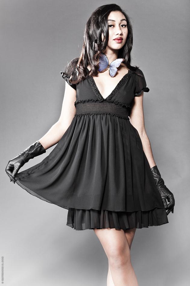 Kassy Kova, photographed by Leo Malevanchik, wearing a design by Jeffrey Parish