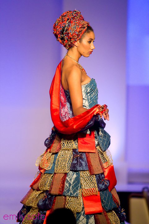 Kassy Kova, modeling in the Golden Hanger Fashion Awards Show, 2010