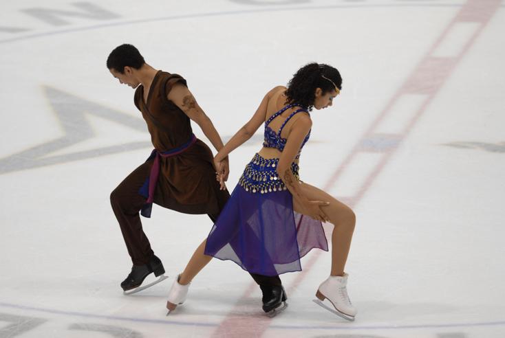 Kova and Ross, Junior Ice Dancing Team, Opening Pose
